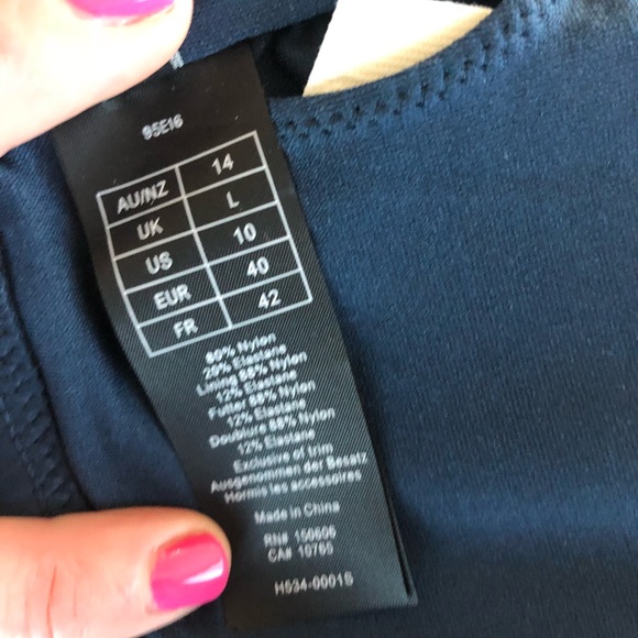 Heidi Klum Swim Sun Muse Halter, Black Iris, sz 10 - Picture 8 of 8